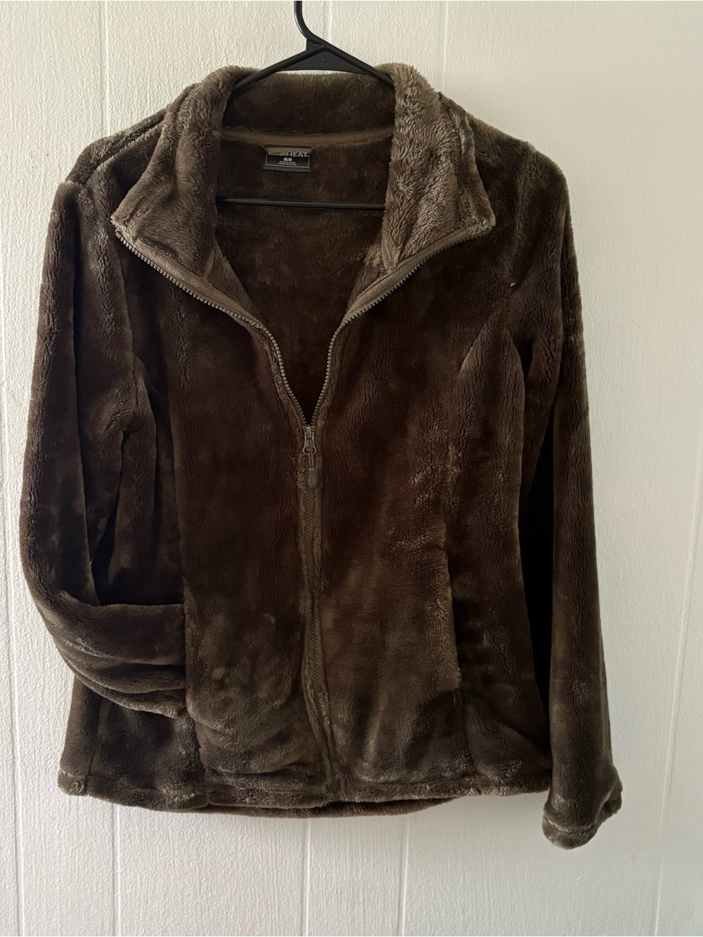 32 Degrees Plush Full-Zip in Dark Brown